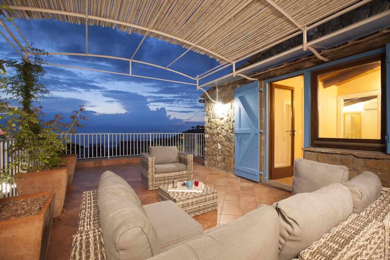 Villa Rusella With Terrace & Breathless Sea Views Massa Lubrense Exterior photo