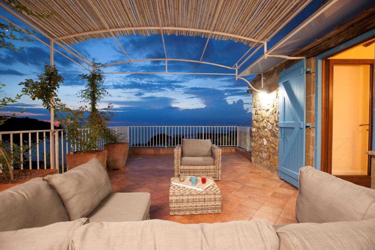 Villa Rusella With Terrace & Breathless Sea Views Massa Lubrense Exterior photo