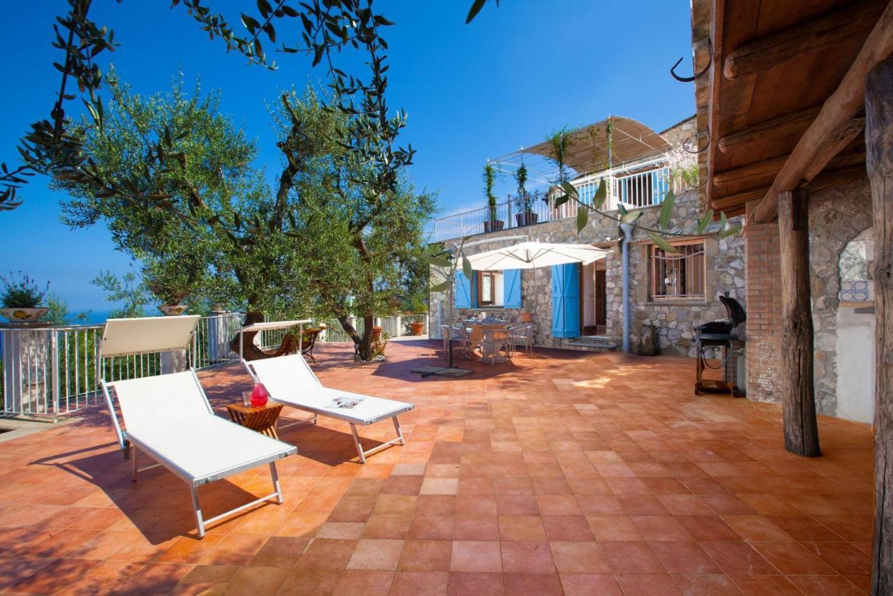Villa Rusella With Terrace & Breathless Sea Views Massa Lubrense Exterior photo